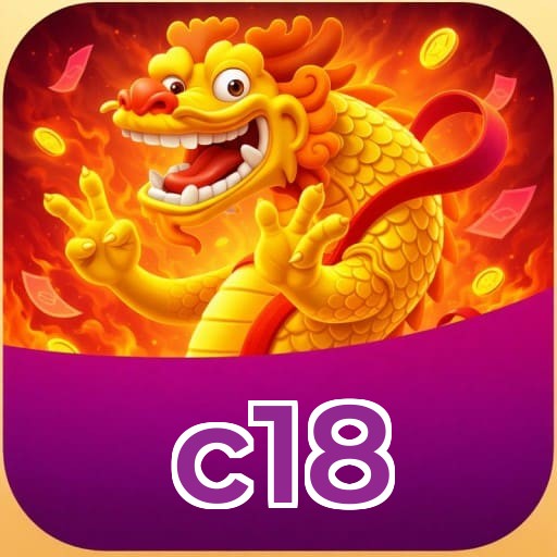 Plataforma c18 mostrando interface moderna, jogos certificados e recursos de segurança licenciados
